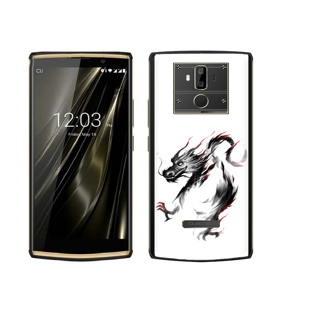

Чехол MyPads Tocco для Oukitel K7 черный дракон, Прозрачный, Tocco