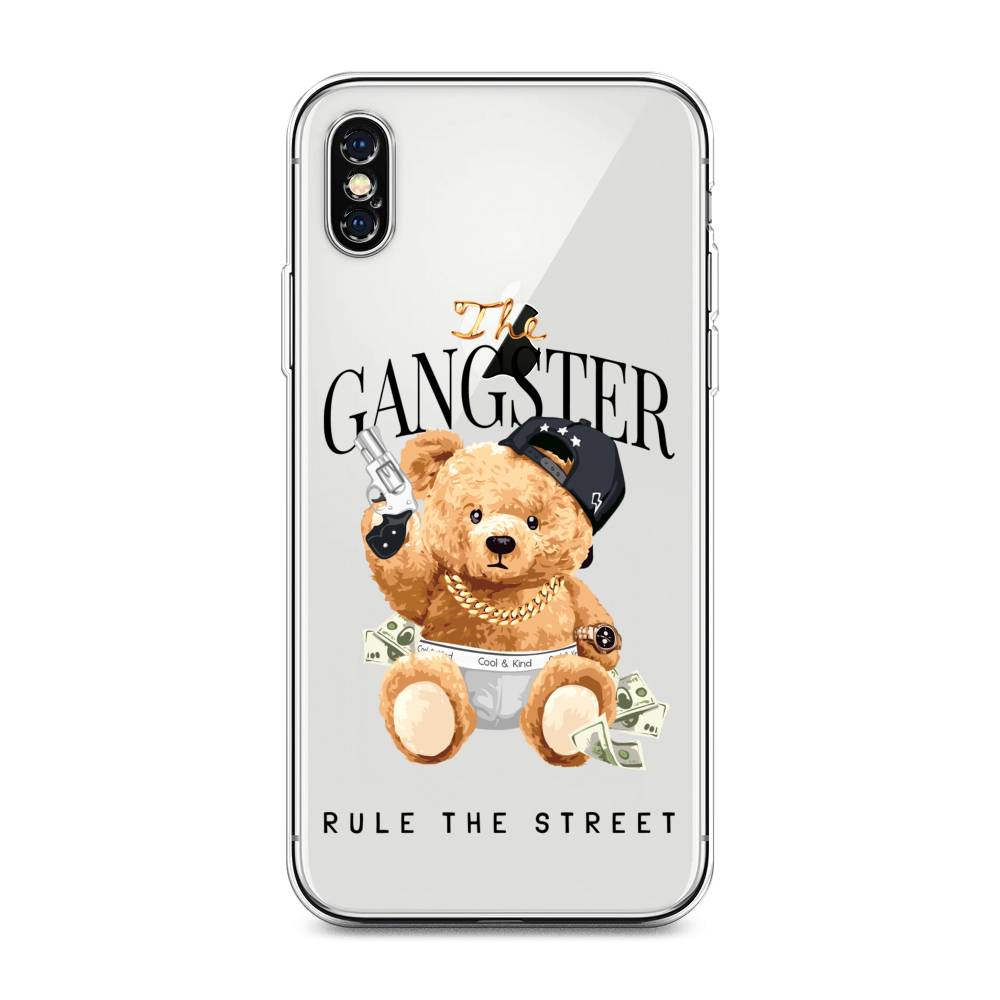 

Чехол на Apple iPhone XS Max "The Gangster", Бежевый;серый;черный, 11950-6