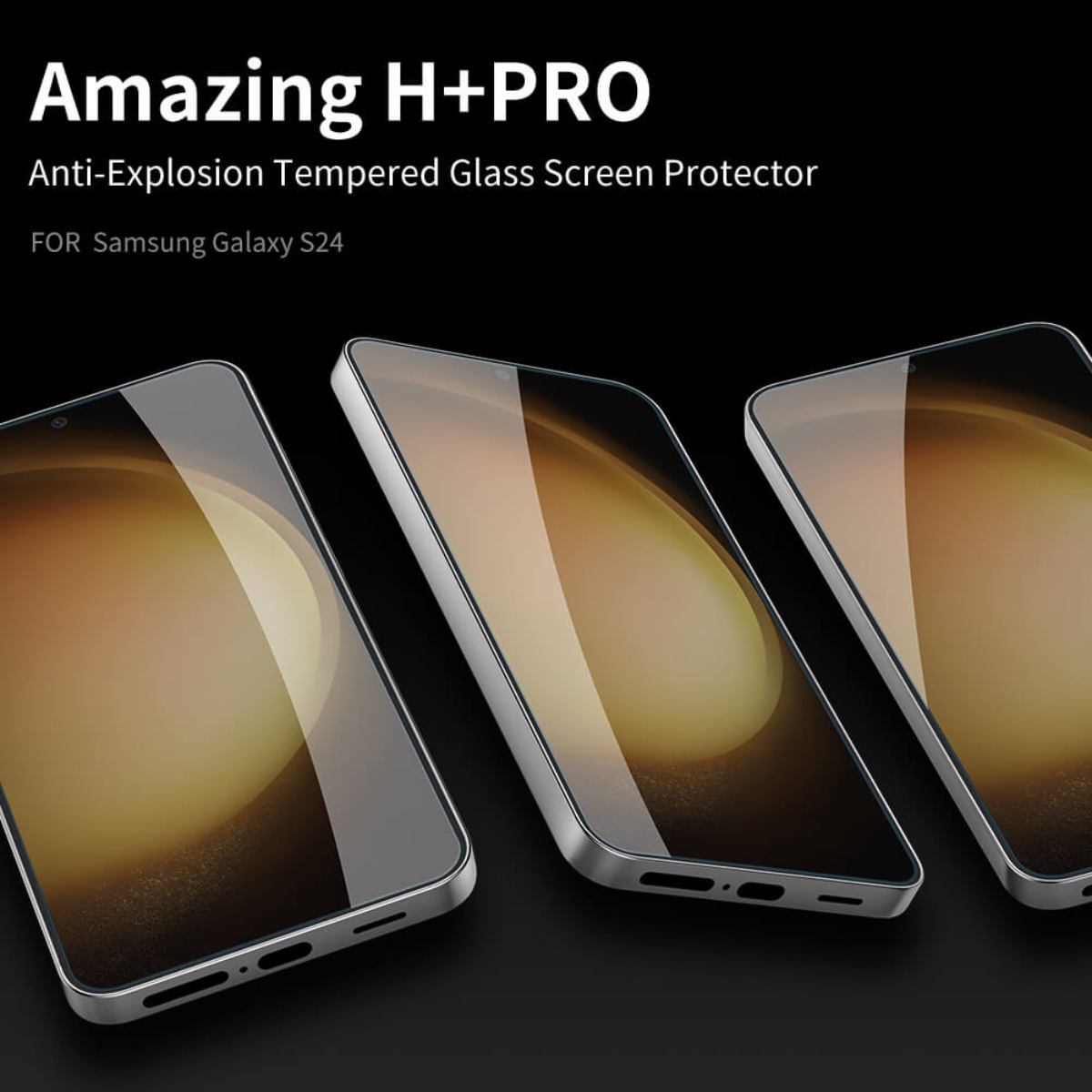 

Защитное стекло Nillkin H+ PRO для Samsung Galaxy S24, прозрачный