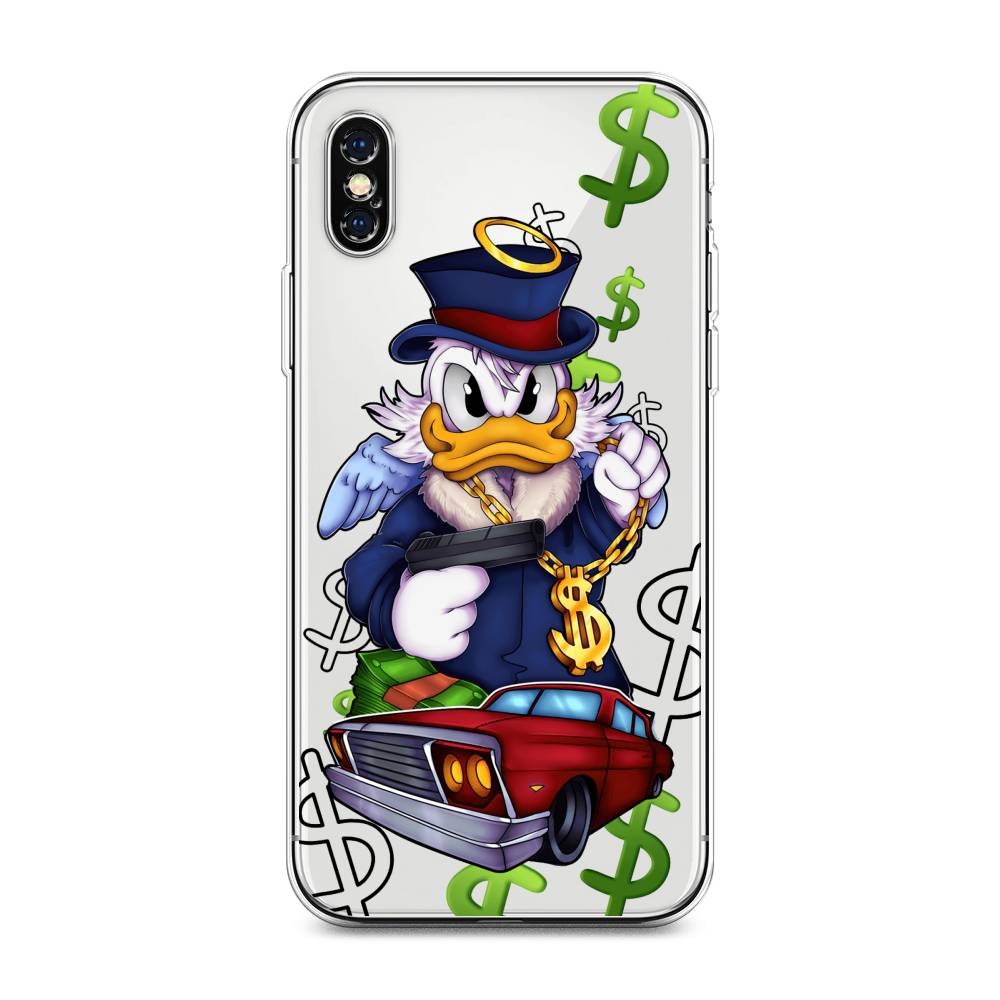 

Чехол на Apple iPhone XS Max "Scrooge McDuck with a Gold Chain", Красный;синий;белый, 11950-6