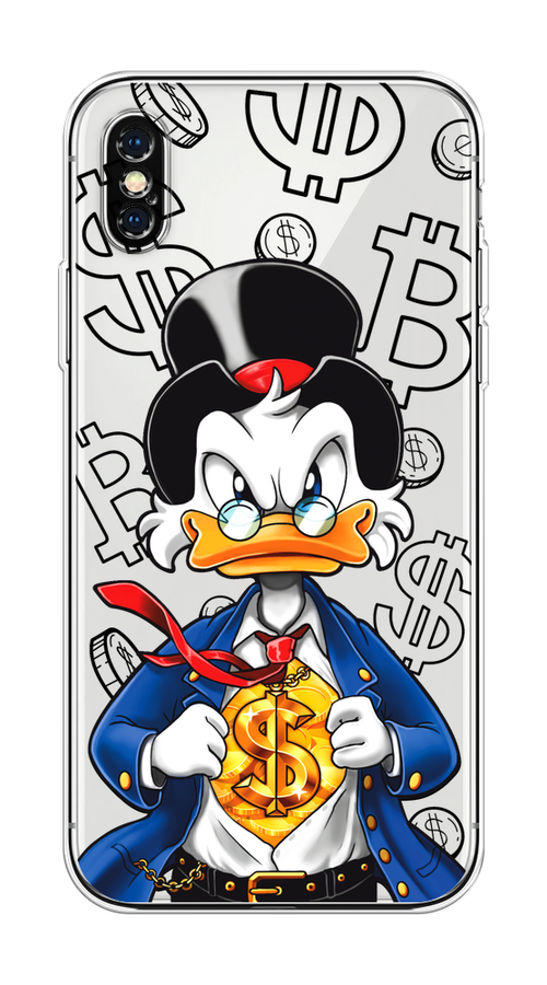 

Чехол на Apple iPhone XS Max "Scrooge Goldman", Черный;белый;синий, 11950-1