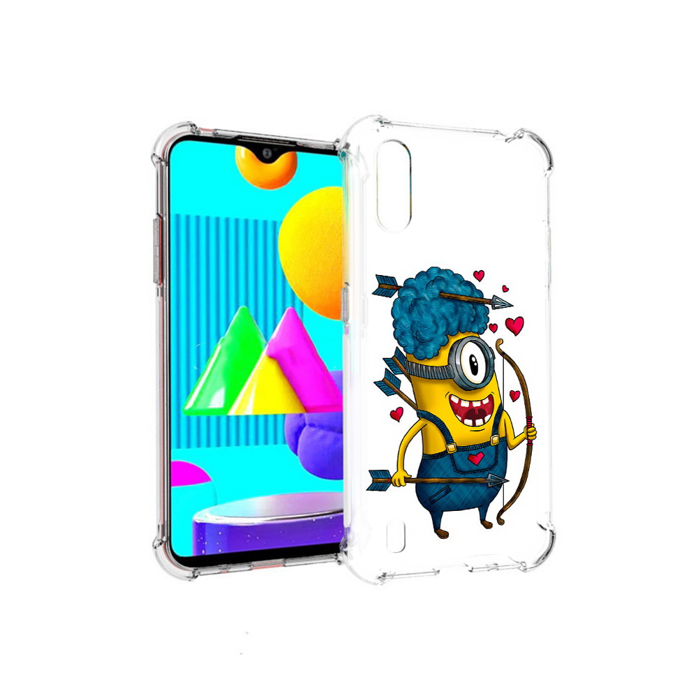 

Чехол MyPads Tocco для Samsung Galaxy M01 Миньон купидон (PT151401.486.117), Прозрачный, Tocco