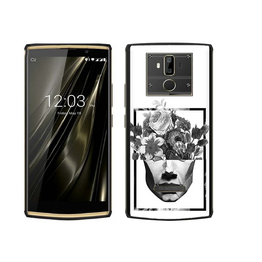 

Чехол MyPads Tocco для Oukitel K7 черно белая ваза в абстракции, Прозрачный, Tocco