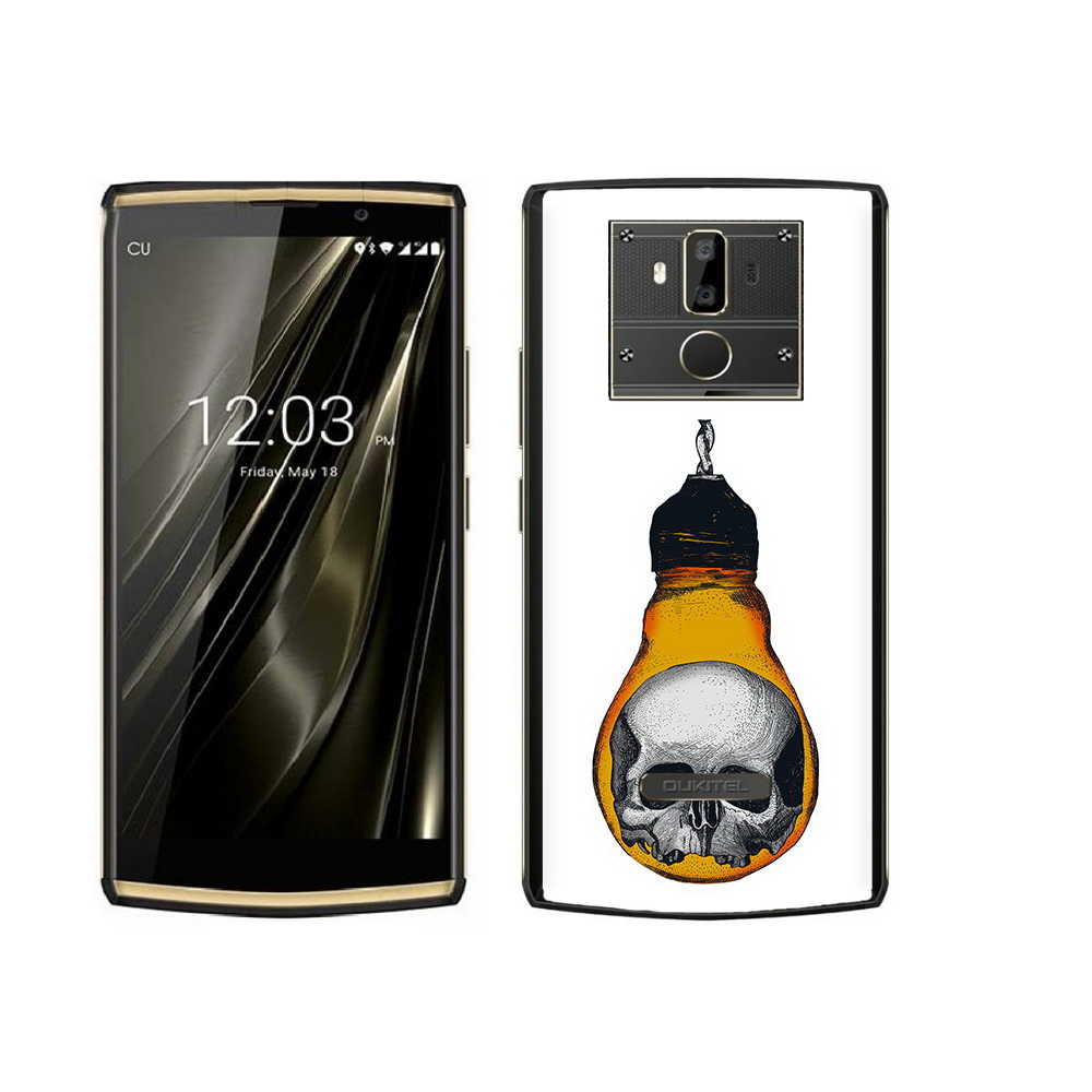 Чехол MyPads Tocco для Oukitel K7 череп в лампочке