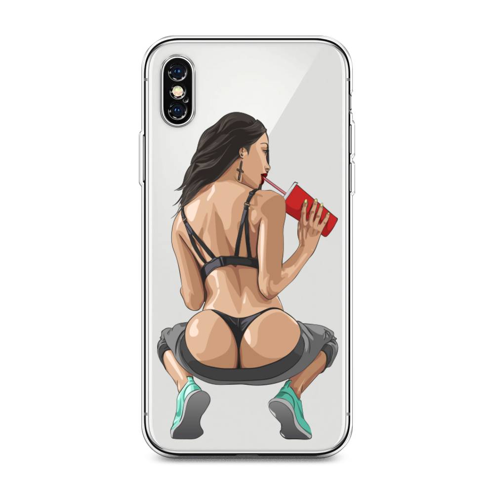 

Чехол на Apple iPhone XS Max "Сочные булочки", Бежевый;красный;черный, 11950-6