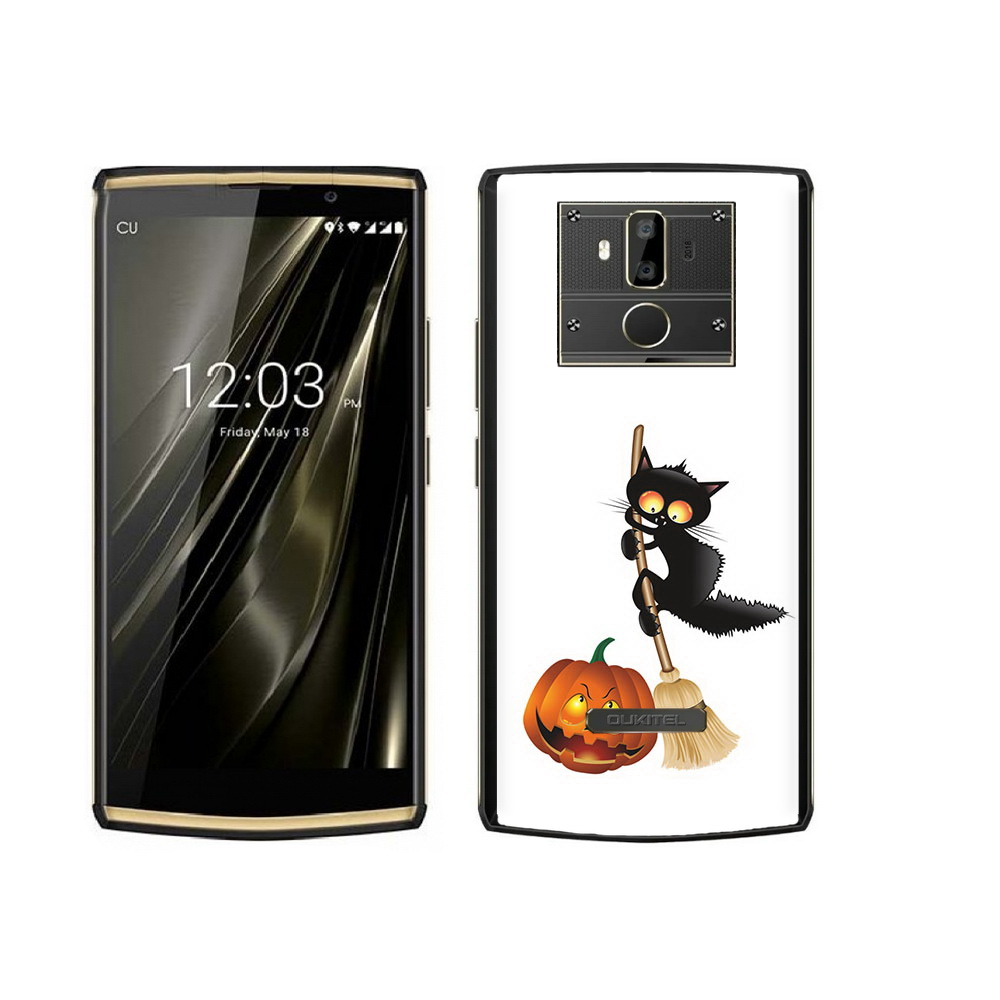 

Чехол MyPads Tocco для Oukitel K7 хэлуинский котик, Прозрачный, Tocco