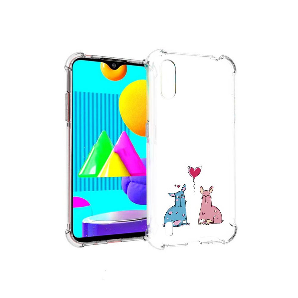 

Чехол MyPads Tocco для Samsung Galaxy M01 Лама любовь (PT151401.486.102), Прозрачный, Tocco