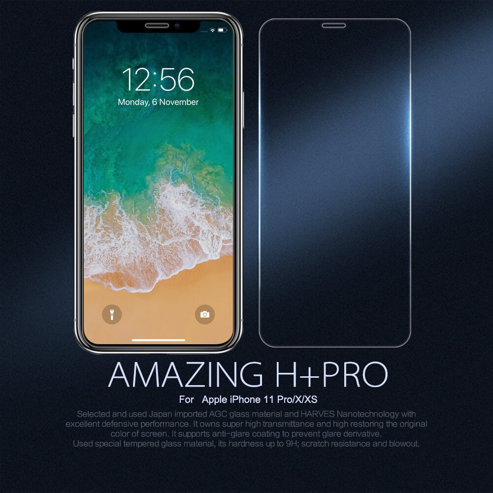 

Защитное стекло Nillkin H+ PRO для iPhone 11 Pro Max, прозрачный