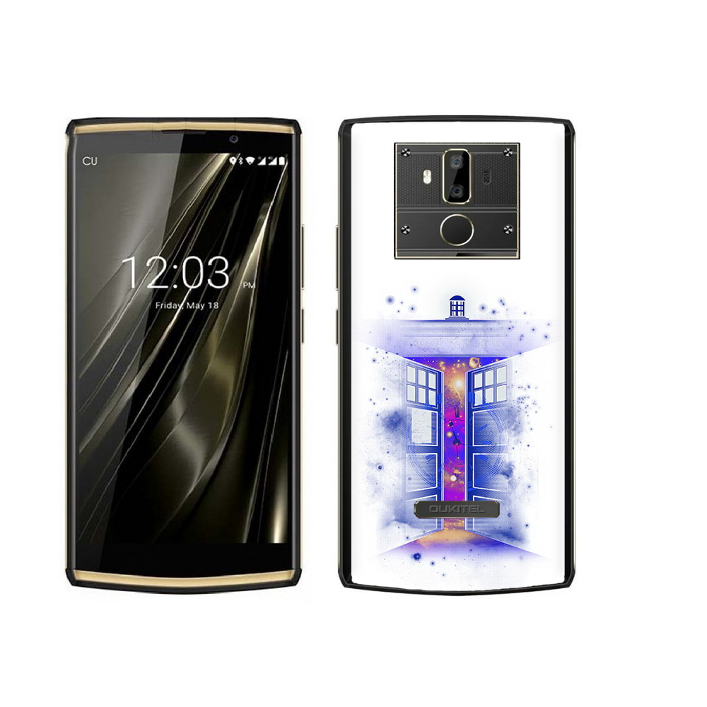 

Чехол MyPads Tocco для Oukitel K7 фиолетовый уголок абстракция, Прозрачный, Tocco