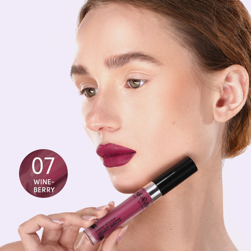 

Помада ARAVIA PROFESSIONAL жидкая бархатно-матовая 07 wineberry 5.5 мл
