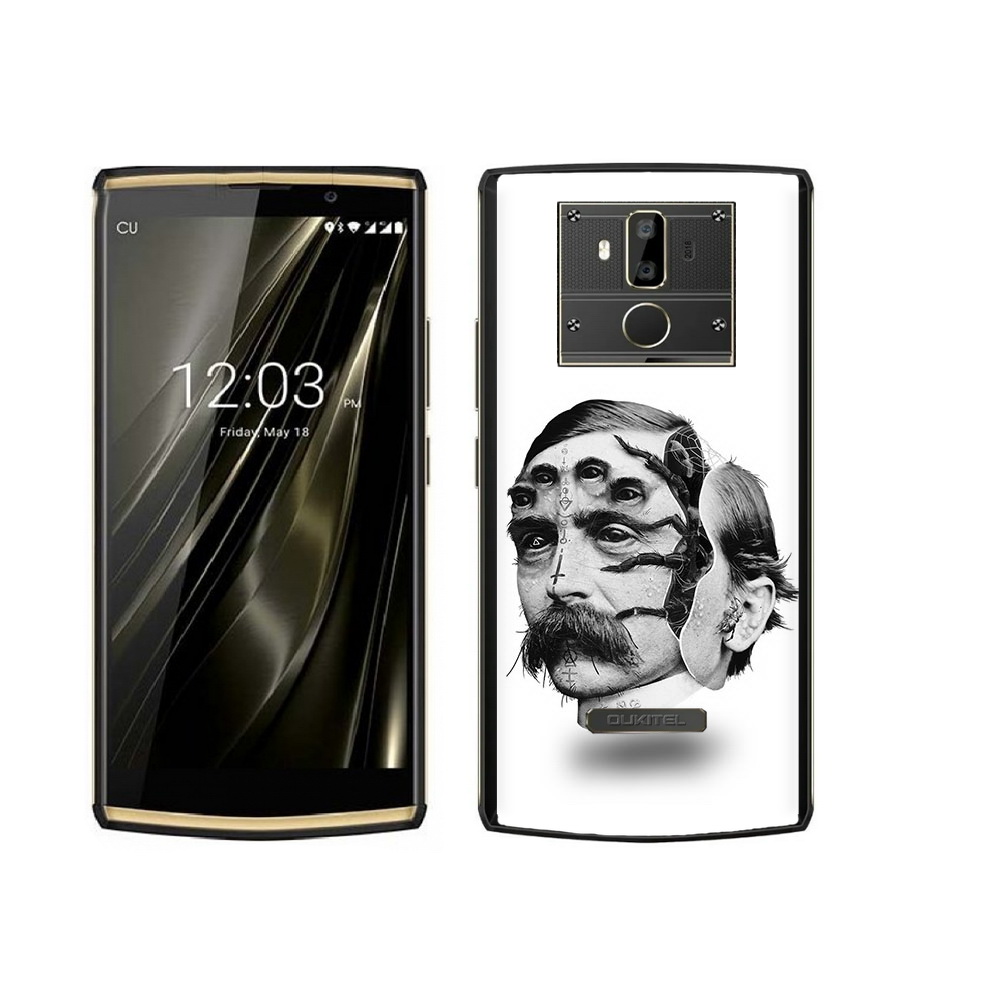 

Чехол MyPads Tocco для Oukitel K7 страшное лицо мужчины, Прозрачный, Tocco