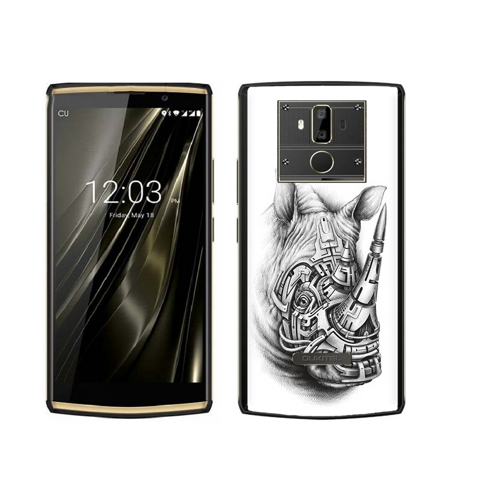 

Чехол MyPads Tocco для Oukitel K7 стальной носорог, Прозрачный, Tocco