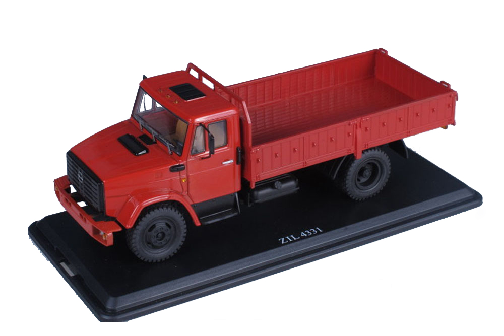 

Модель коллекционная ZIL-4331 flatbed truck dark red | зил 4331 бортовой выставочный ссср, Красный