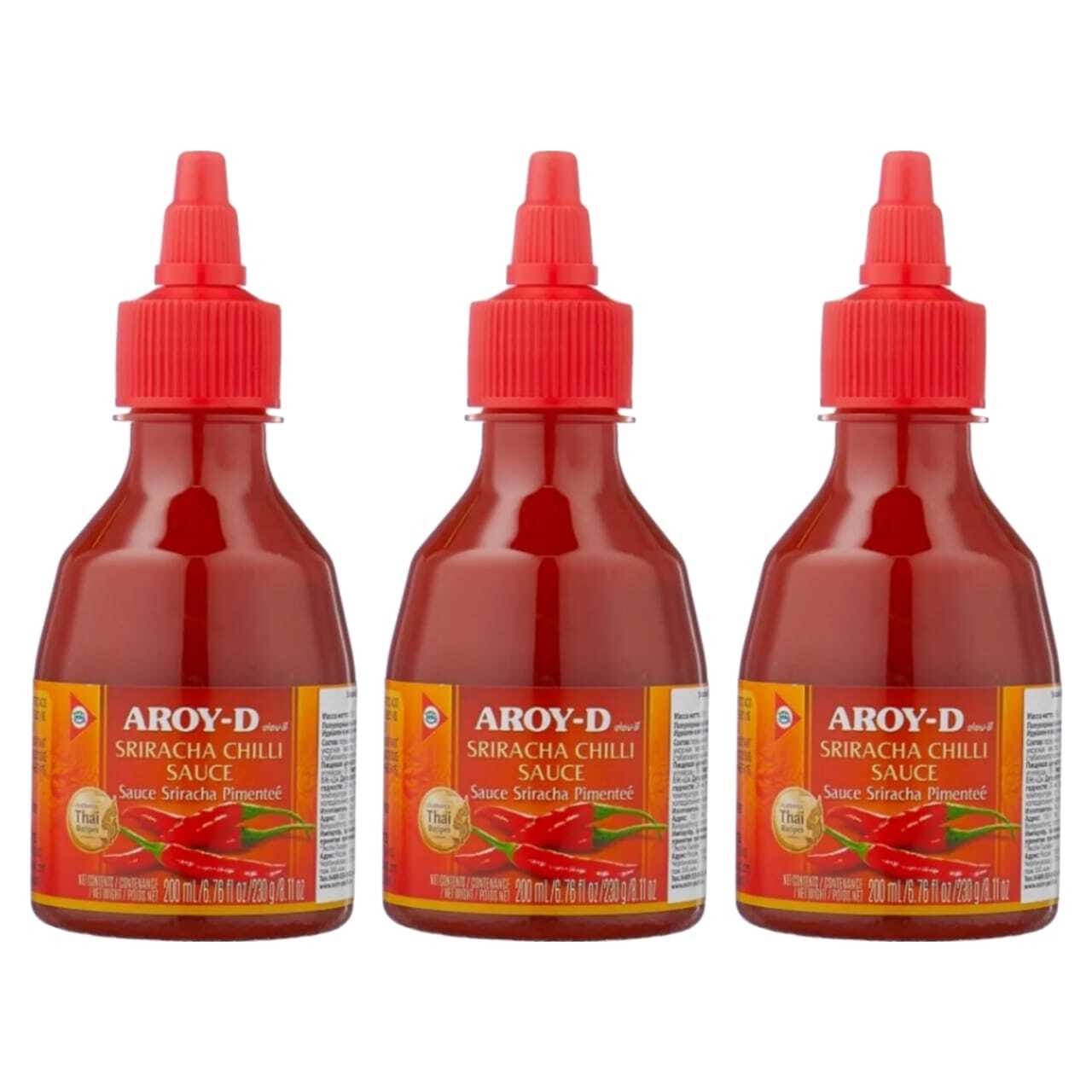 Соус Aroy-D Sriracha chilli, 230 г х 3 шт