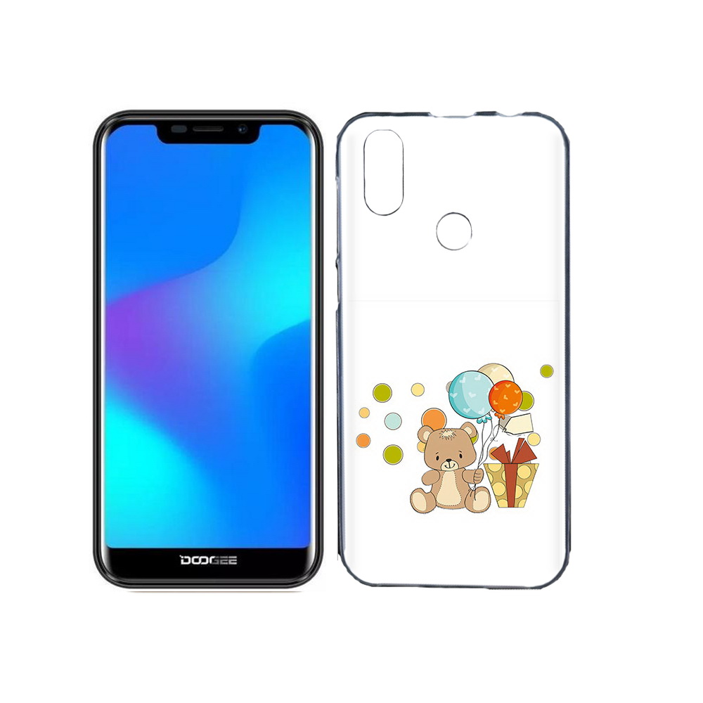 

Чехол MyPads Tocco для Doogee X70 медвеженок с подарком, Прозрачный, Tocco