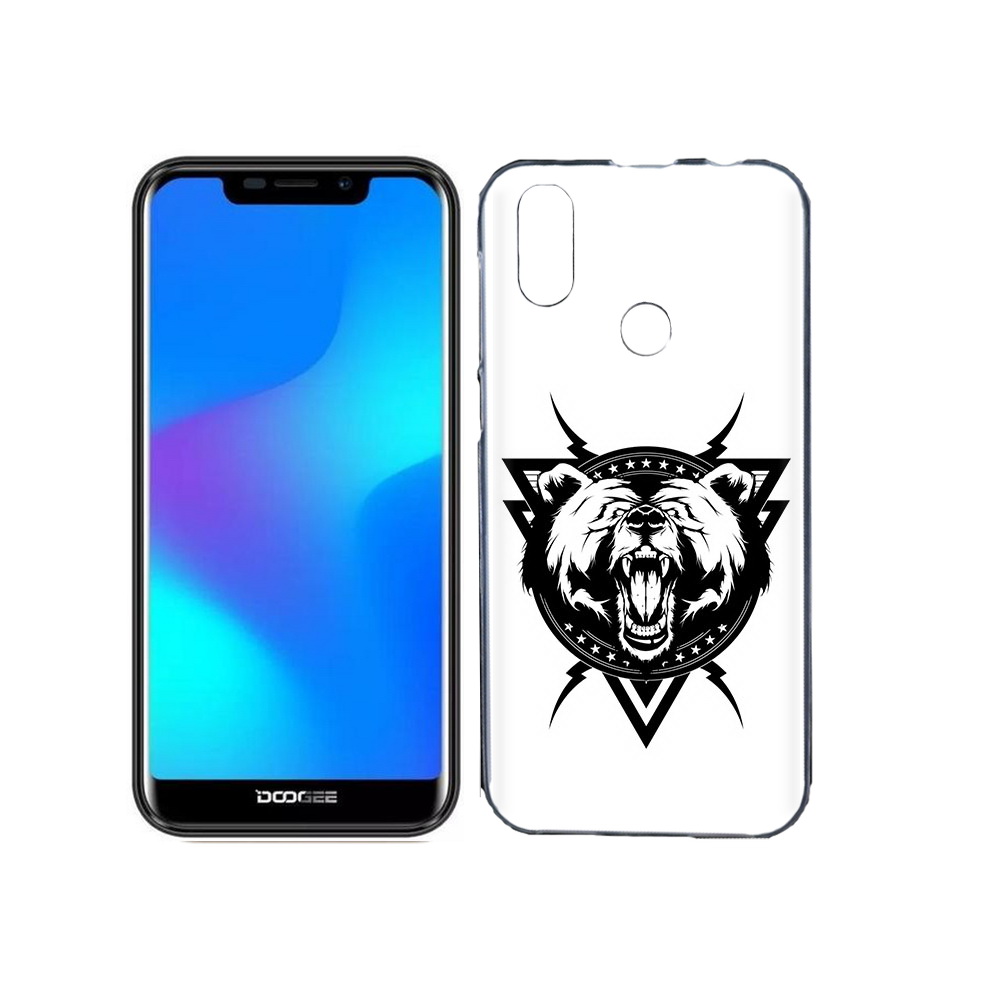 

Чехол MyPads Tocco для Doogee X70 медведь в треугольнике, Прозрачный, Tocco