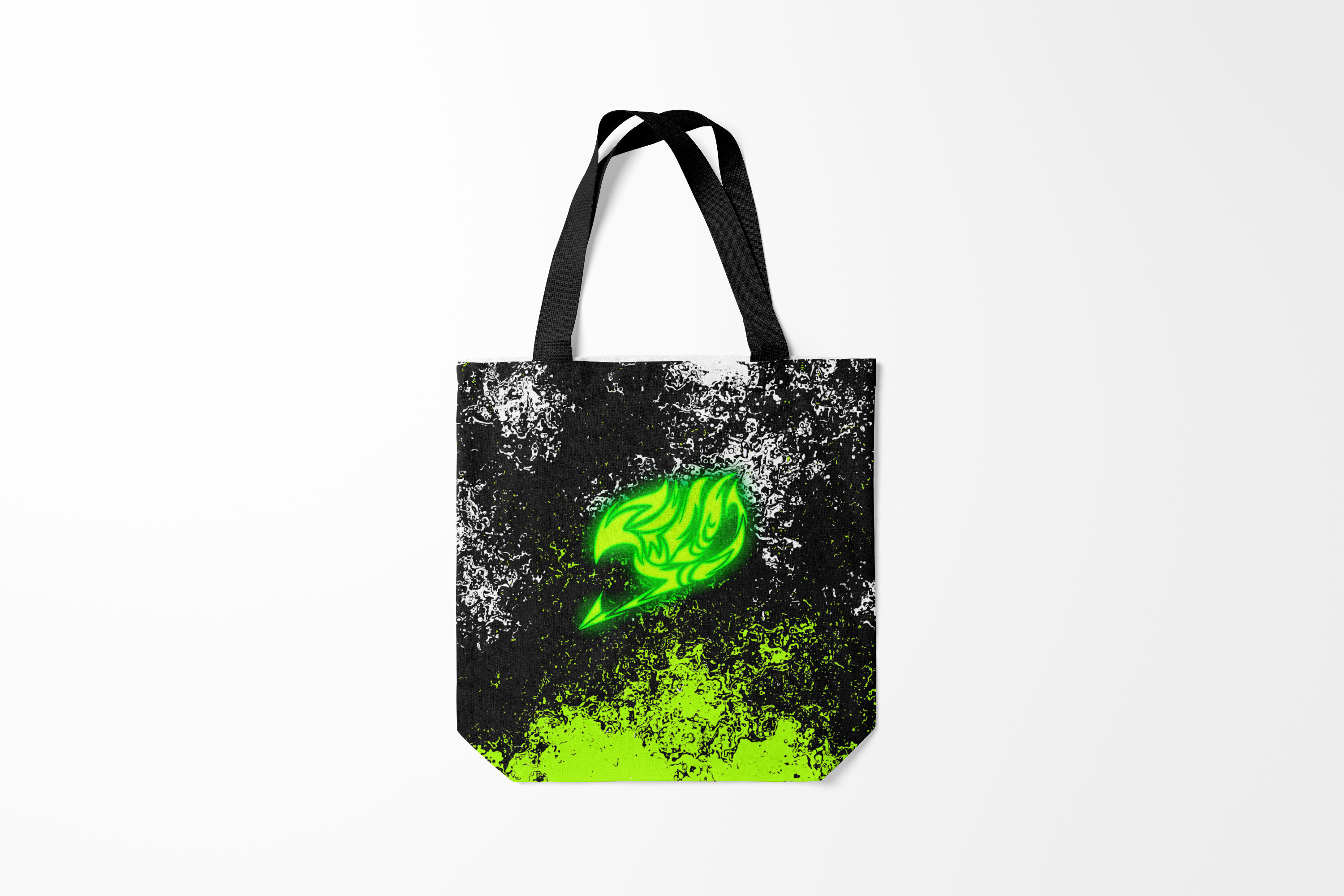 

Сумка шoппер унисекс Burnettie Хвост Феи FAIRY TAIL logo green, черный, Хвост Феи FAIRY TAIL logo green