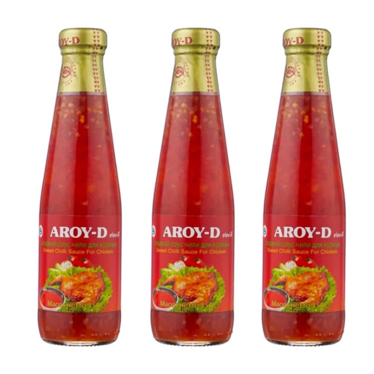 Соус Aroy-D Sweet chilli for chicken, 350 г х 3 шт