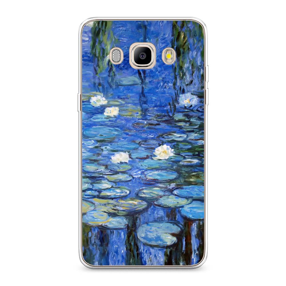

Чехол на Samsung Galaxy J5 2016 "Нарисованный пруд", Синий;зеленый, 22750-4