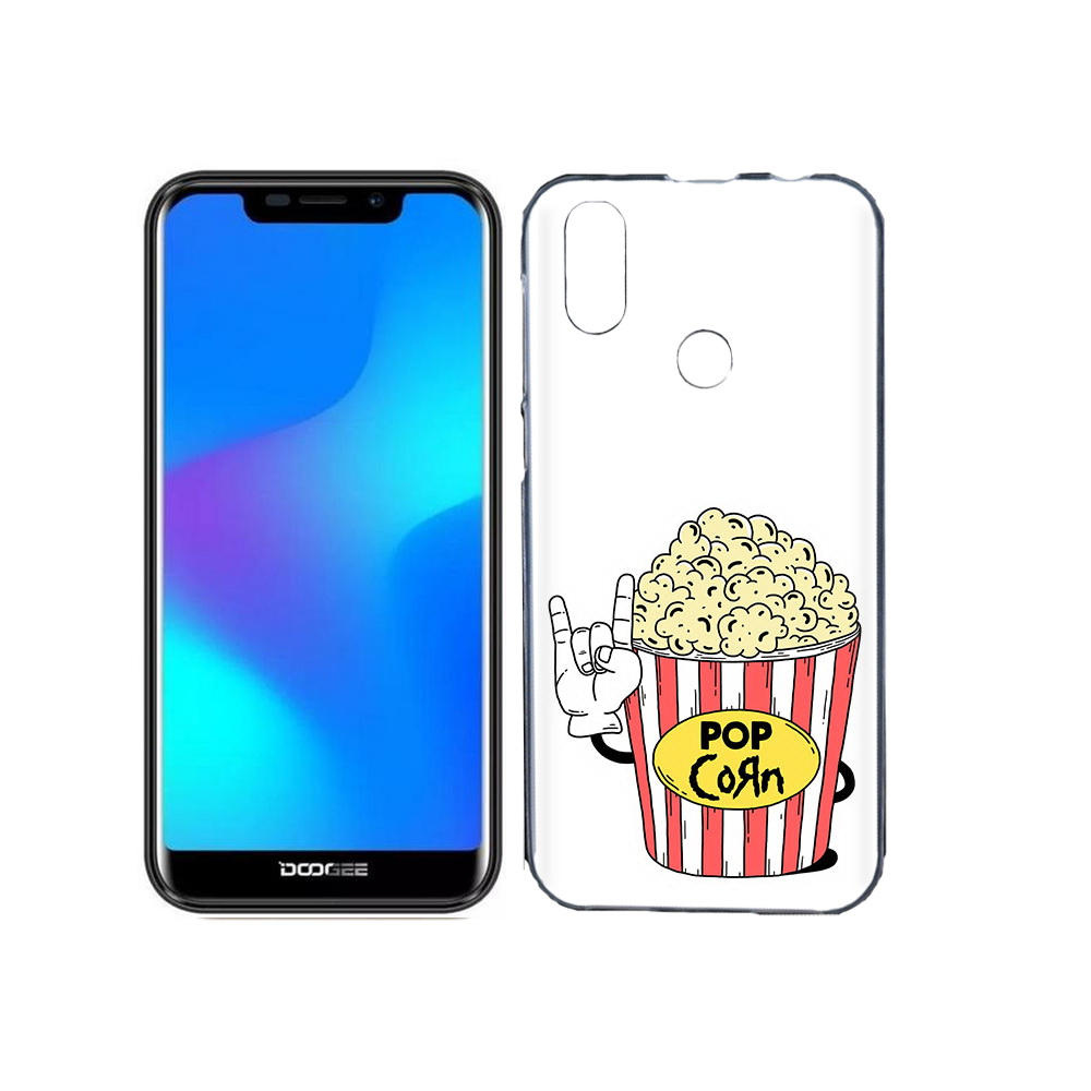 

Чехол MyPads Tocco для Doogee X70 крутой попкорн, Прозрачный, Tocco