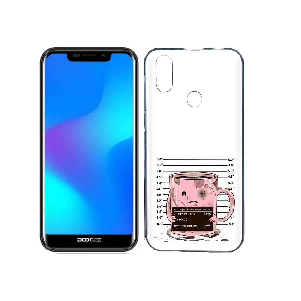 

Чехол MyPads Tocco для Doogee X70 кружка, Прозрачный, Tocco