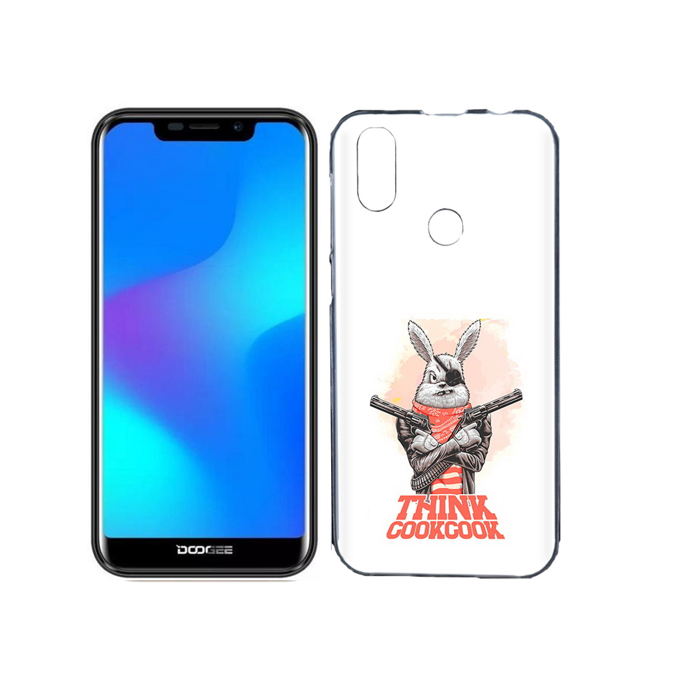 

Чехол MyPads Tocco для Doogee X70 кролик пират, Прозрачный, Tocco