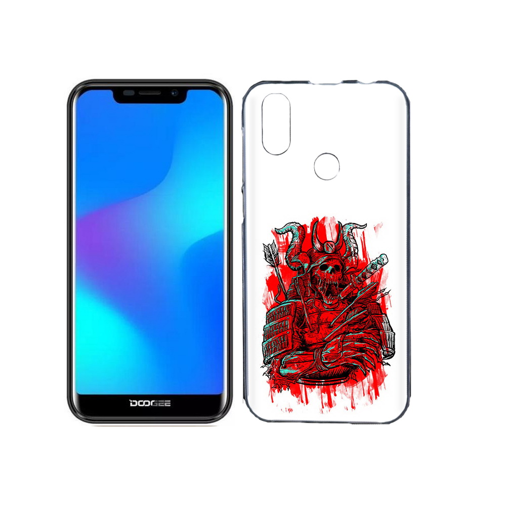 

Чехол MyPads Tocco для Doogee X70 красный скелет воин, Прозрачный, Tocco
