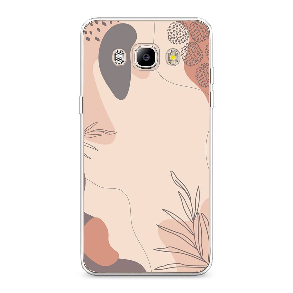 

Чехол на Samsung Galaxy J5 2016 "Нюдовые тона", Коричневый;серый, 22750-4