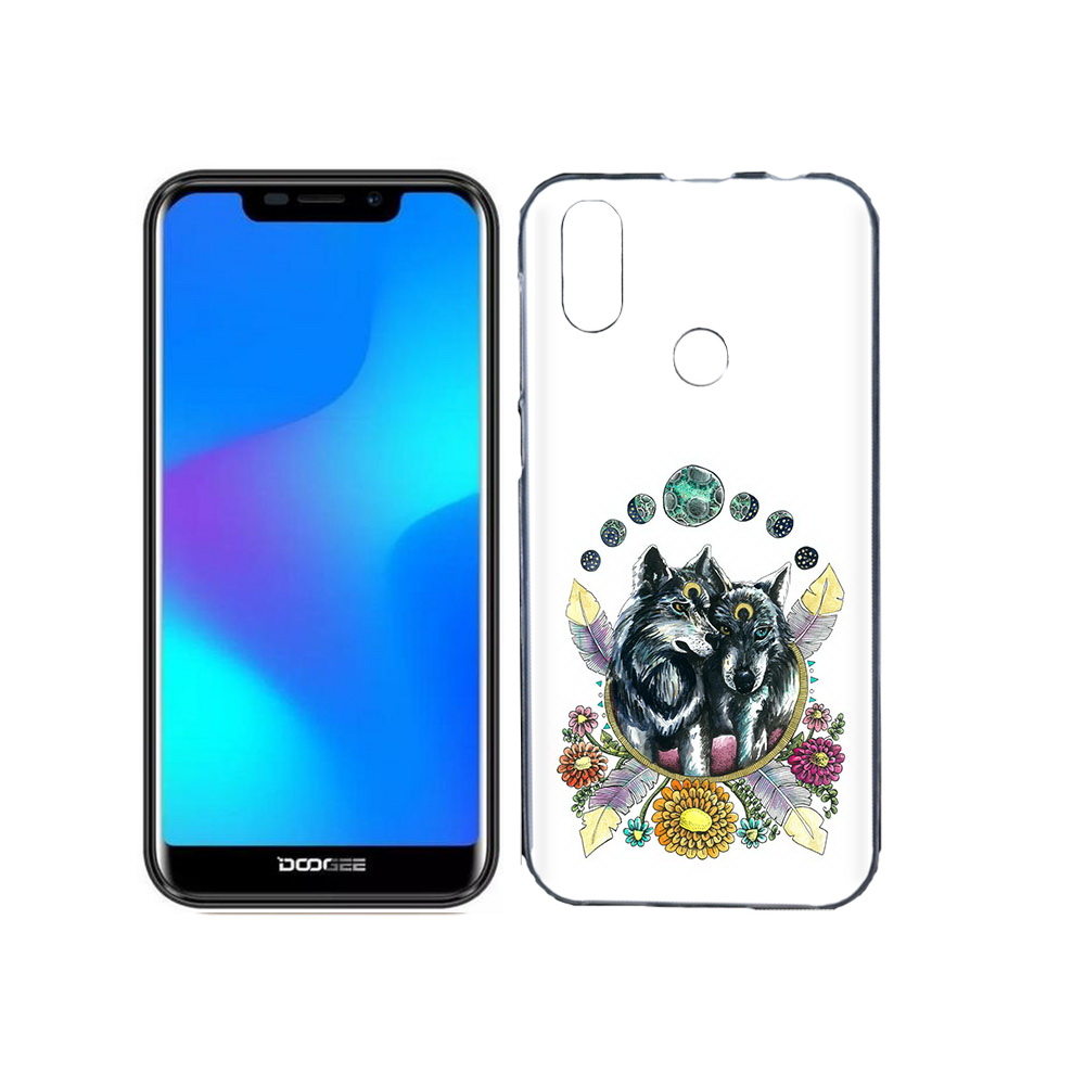 

Чехол MyPads Tocco для Doogee X70 красивые волки абстракция, Прозрачный, Tocco