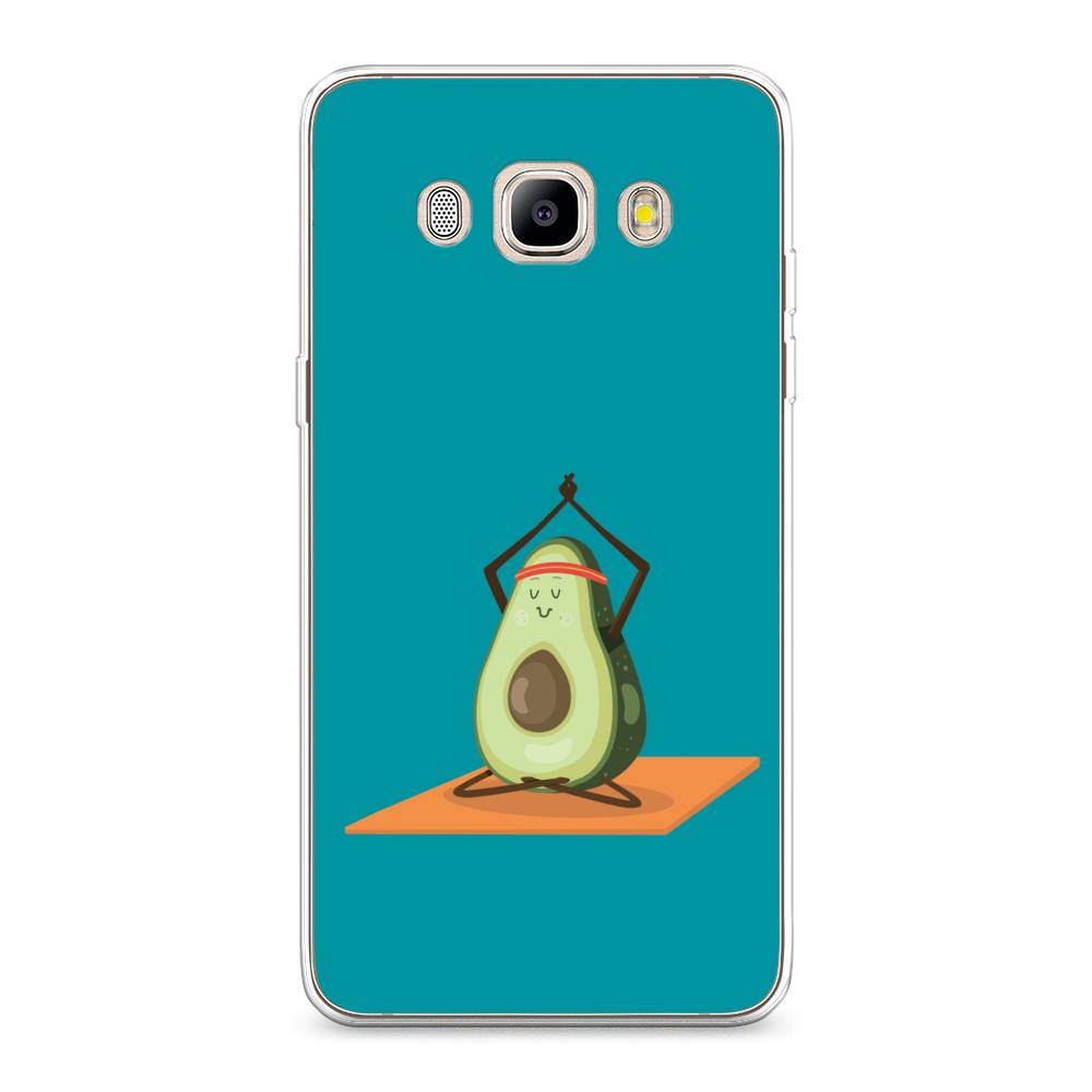 

Чехол на Samsung Galaxy J5 2016 "Расслабься с авокадо", Голубой, 22750-6