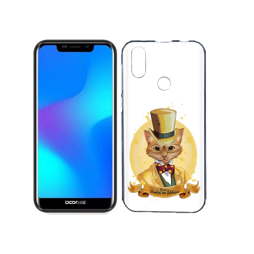 

Чехол MyPads Tocco для Doogee X70 кот юрист, Прозрачный, Tocco