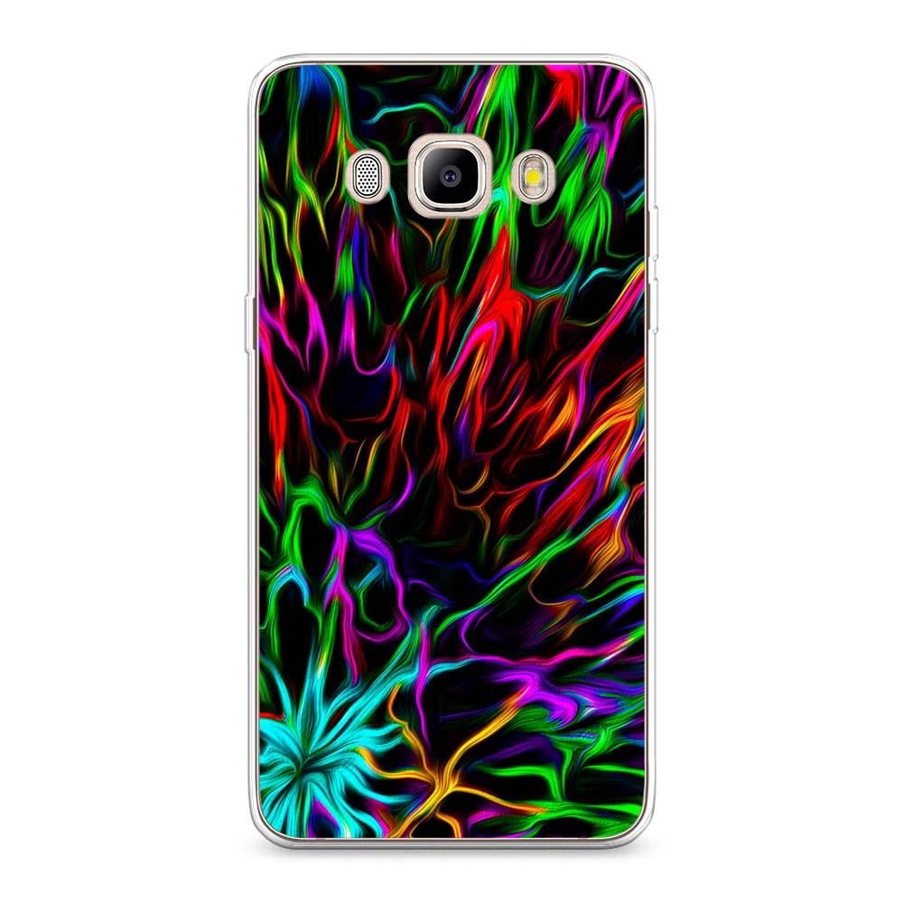 

Чехол на Samsung Galaxy J5 2016 "Разноцветные разводы", Голубой;зеленый;оранжевый, 22750-3