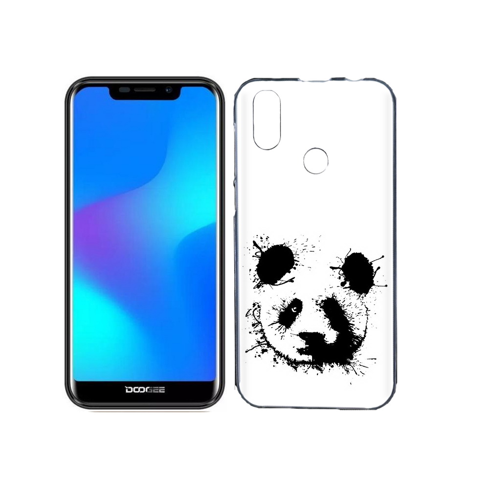 

Чехол MyPads Tocco для Doogee X70 клякса-панда, Прозрачный, Tocco