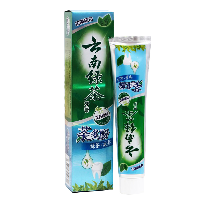 Зубная паста китайская традиционная, отбеливающая, с зеленым чаем 100 г 7453157 травяная зубная паста pop herbs с зеленым чаем 30 гр