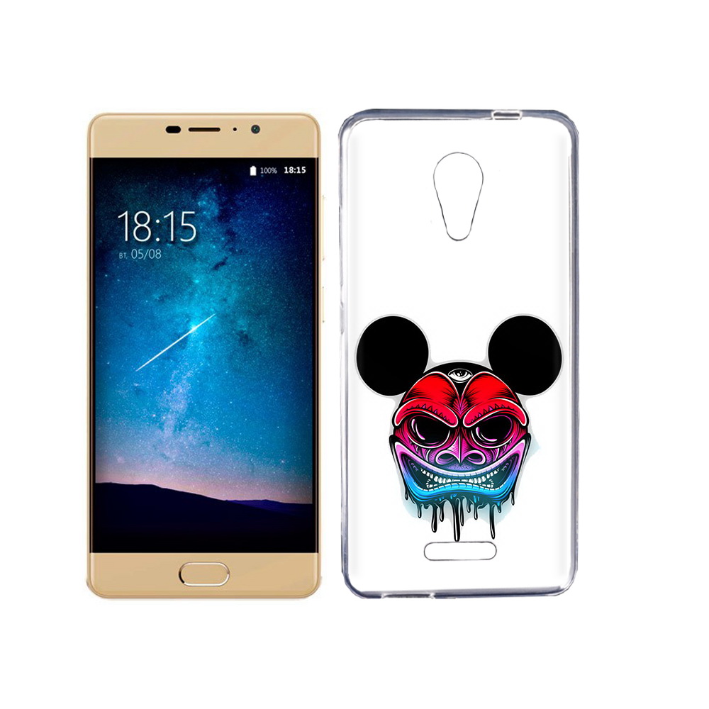 

Чехол MyPads Tocco для BQ 5201 Space микки в маске, Прозрачный, Tocco