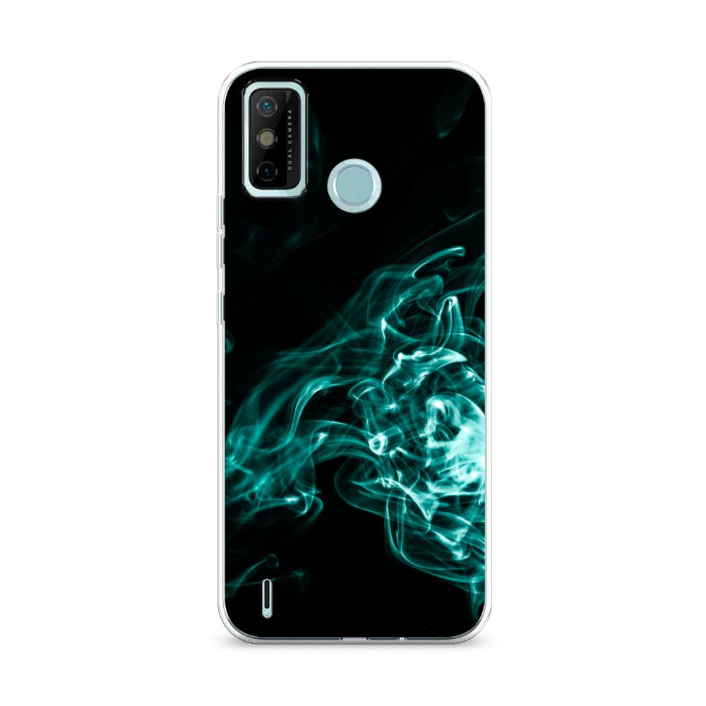 

Чехол на Tecno Spark 6 Go "Дым", Голубой;черный, 300250-3