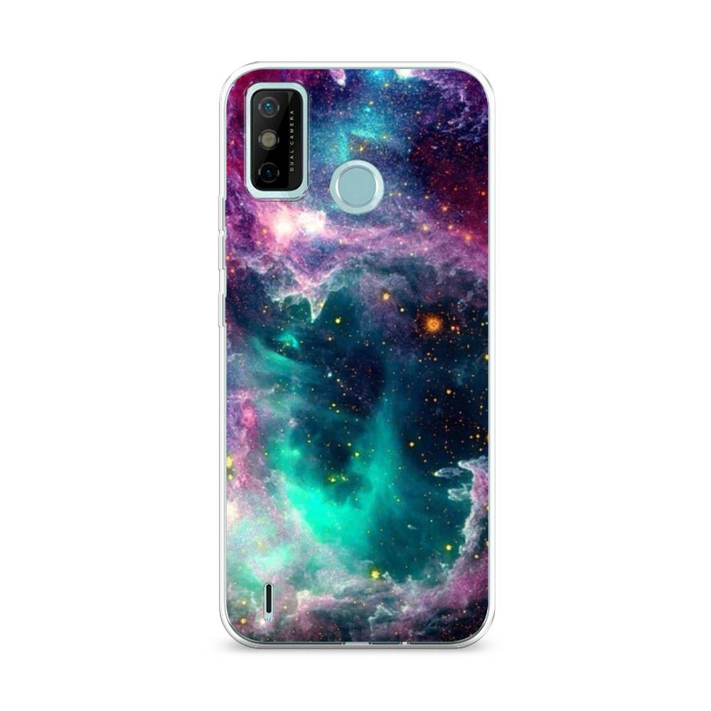 

Чехол на Tecno Spark 6 Go "Звездные облака", Розовый;бежевый, 300250-2