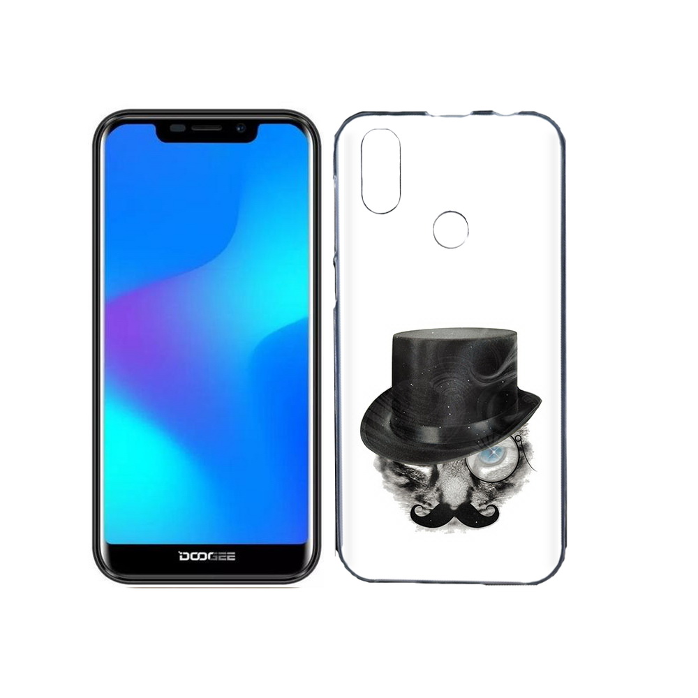 

Чехол MyPads Tocco для Doogee X70 интелегентный кот, Прозрачный, Tocco
