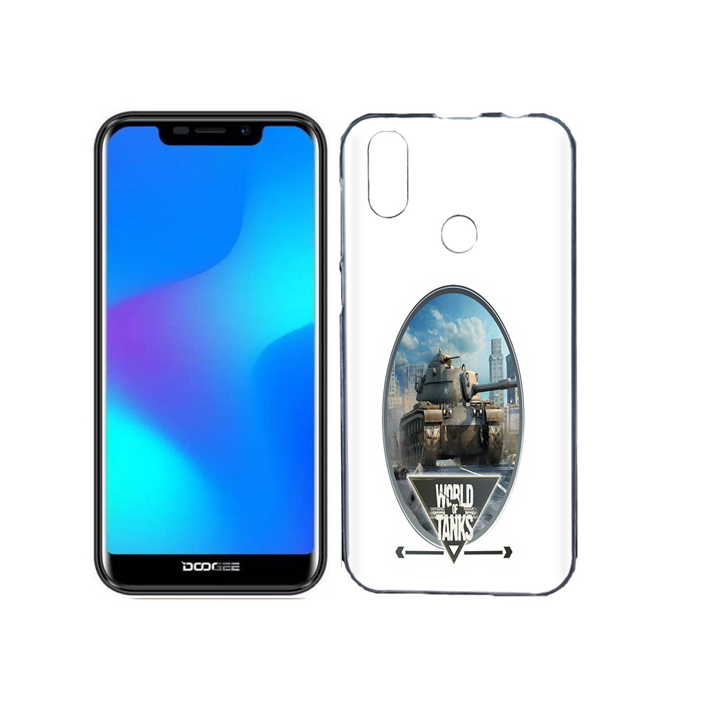 

Чехол MyPads Tocco для Doogee X70 игра с танками, Прозрачный, Tocco