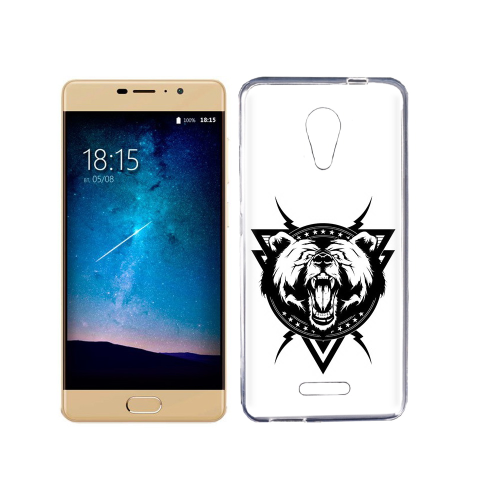 

Чехол MyPads Tocco для BQ 5201 Space медведь в треугольнике, Прозрачный, Tocco