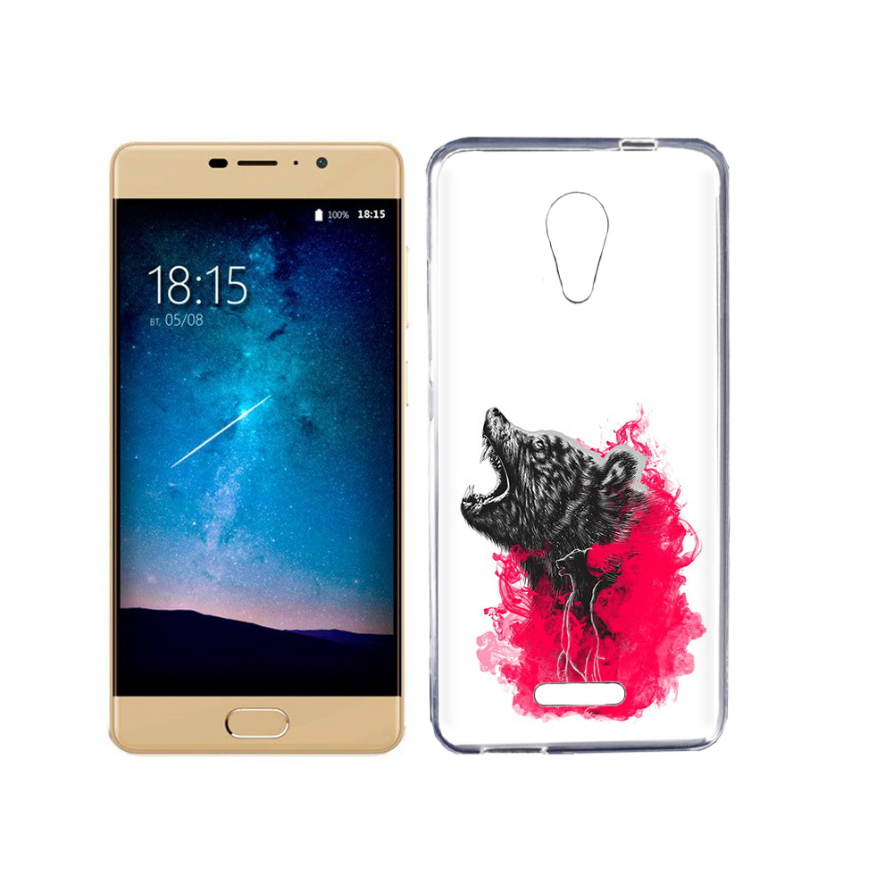 

Чехол MyPads Tocco для BQ 5201 Space медведь в дымке, Прозрачный, Tocco