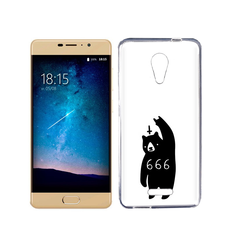 

Чехол MyPads Tocco для BQ 5201 Space медведь 666, Прозрачный, Tocco
