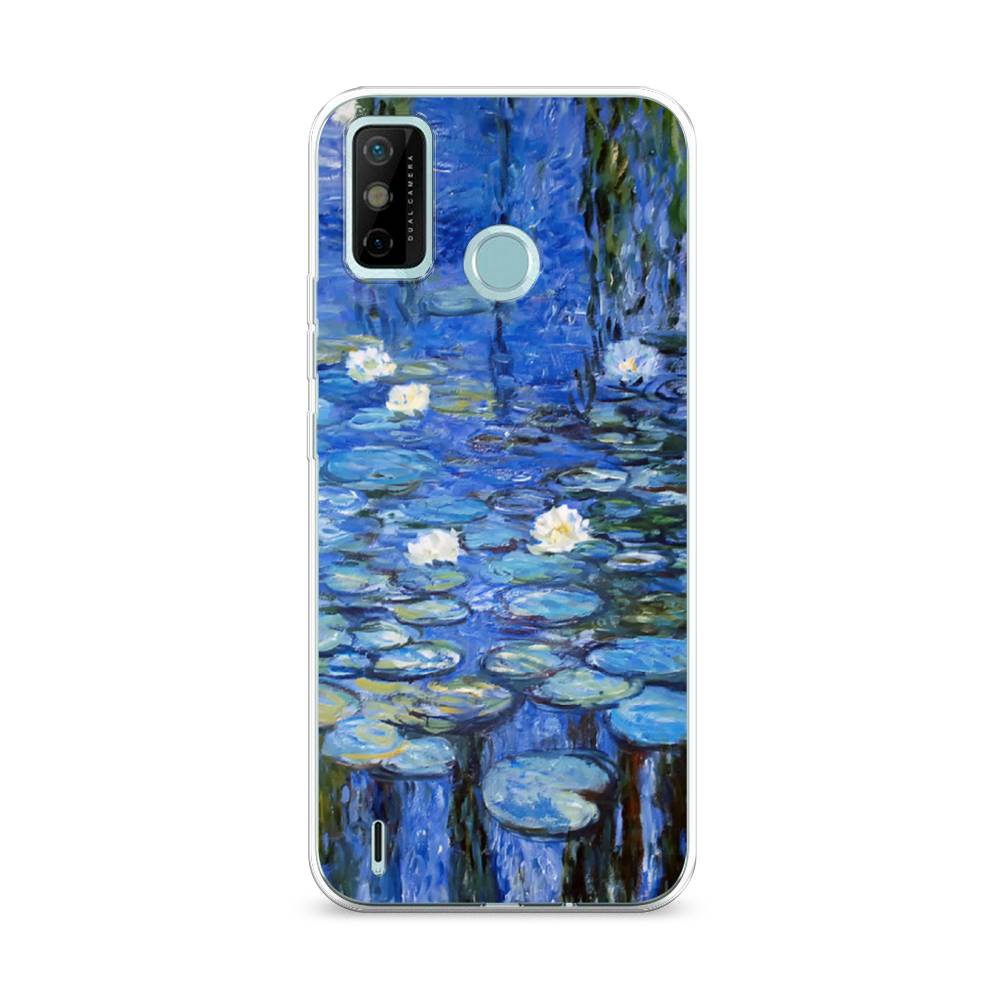 

Чехол на Tecno Spark 6 Go "Нарисованный пруд", Синий;зеленый, 300250-4
