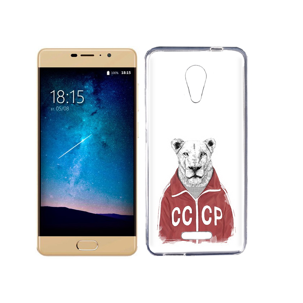 

Чехол MyPads Tocco для BQ 5201 Space львица ссср, Прозрачный, Tocco