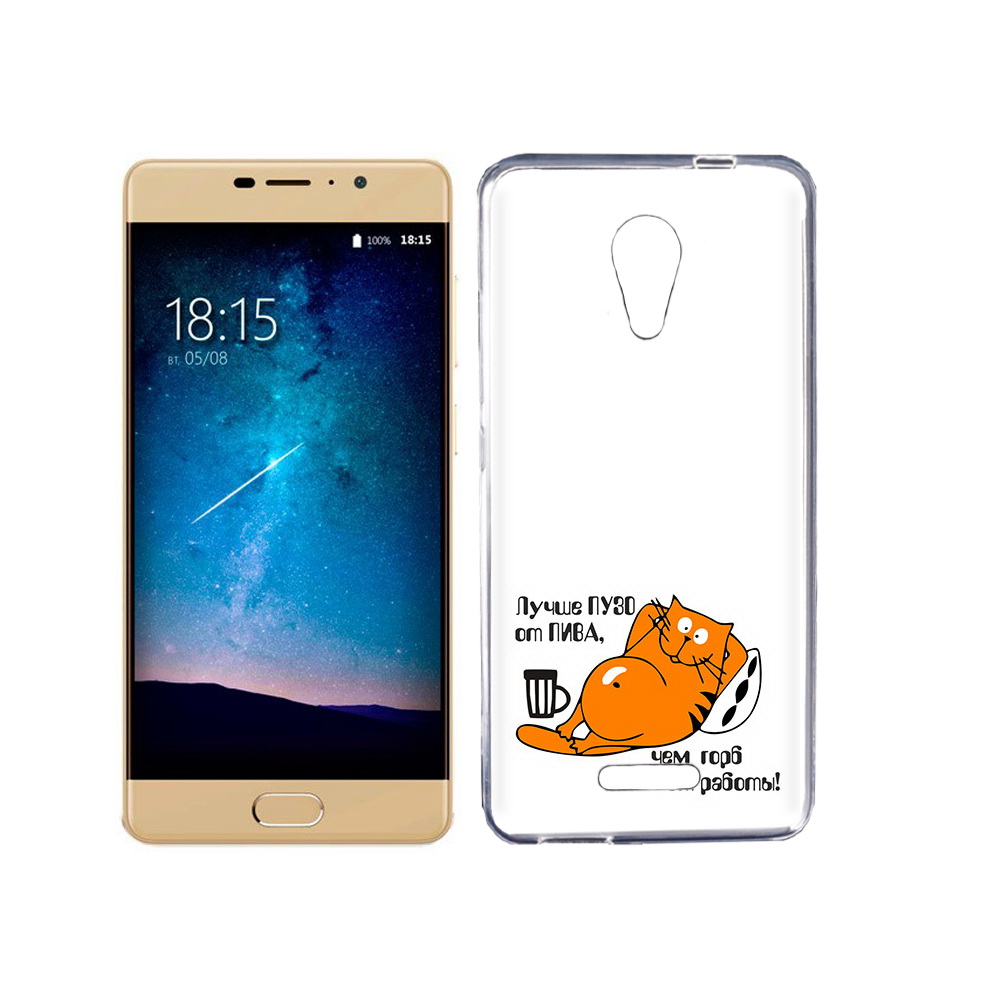 

Чехол MyPads Tocco для BQ 5201 Space лучше пузо, Прозрачный, Tocco