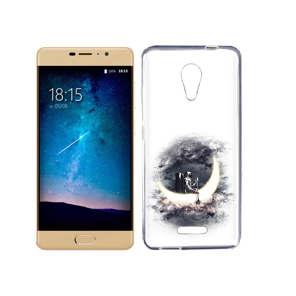 

Чехол MyPads Tocco для BQ 5201 Space лунный путешественник, Прозрачный, Tocco