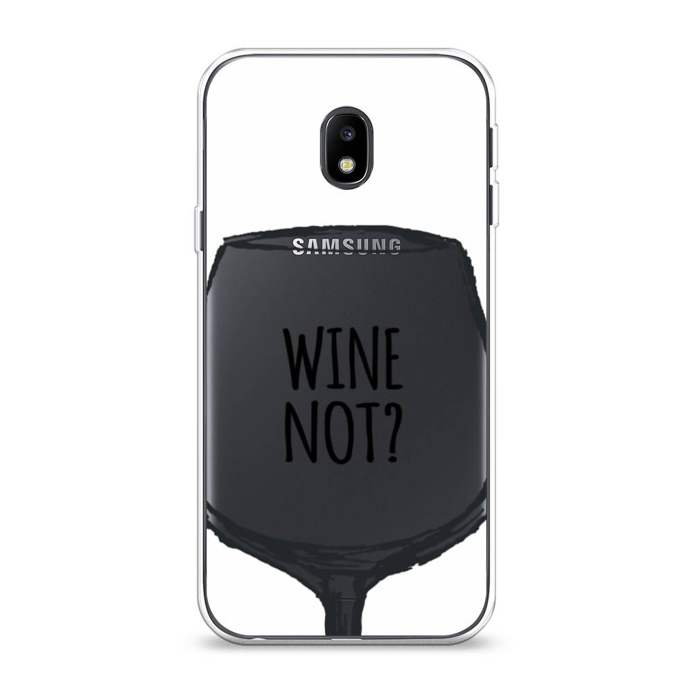 

Чехол на Samsung Galaxy J3 2017 "Wine not white", Белый, 22550-6