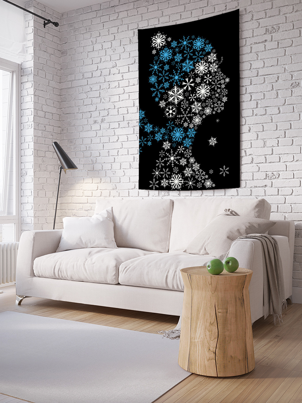 

Вертикальное фотопанно на стену JoyArty Снежный образ 150x200 см, Снежный образ