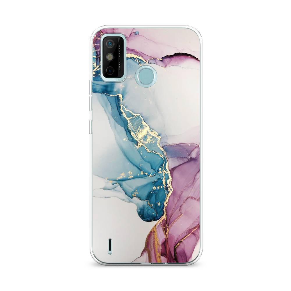 

Чехол на Tecno Spark 6 Go "Розовые разводы рисунок", 300250-3