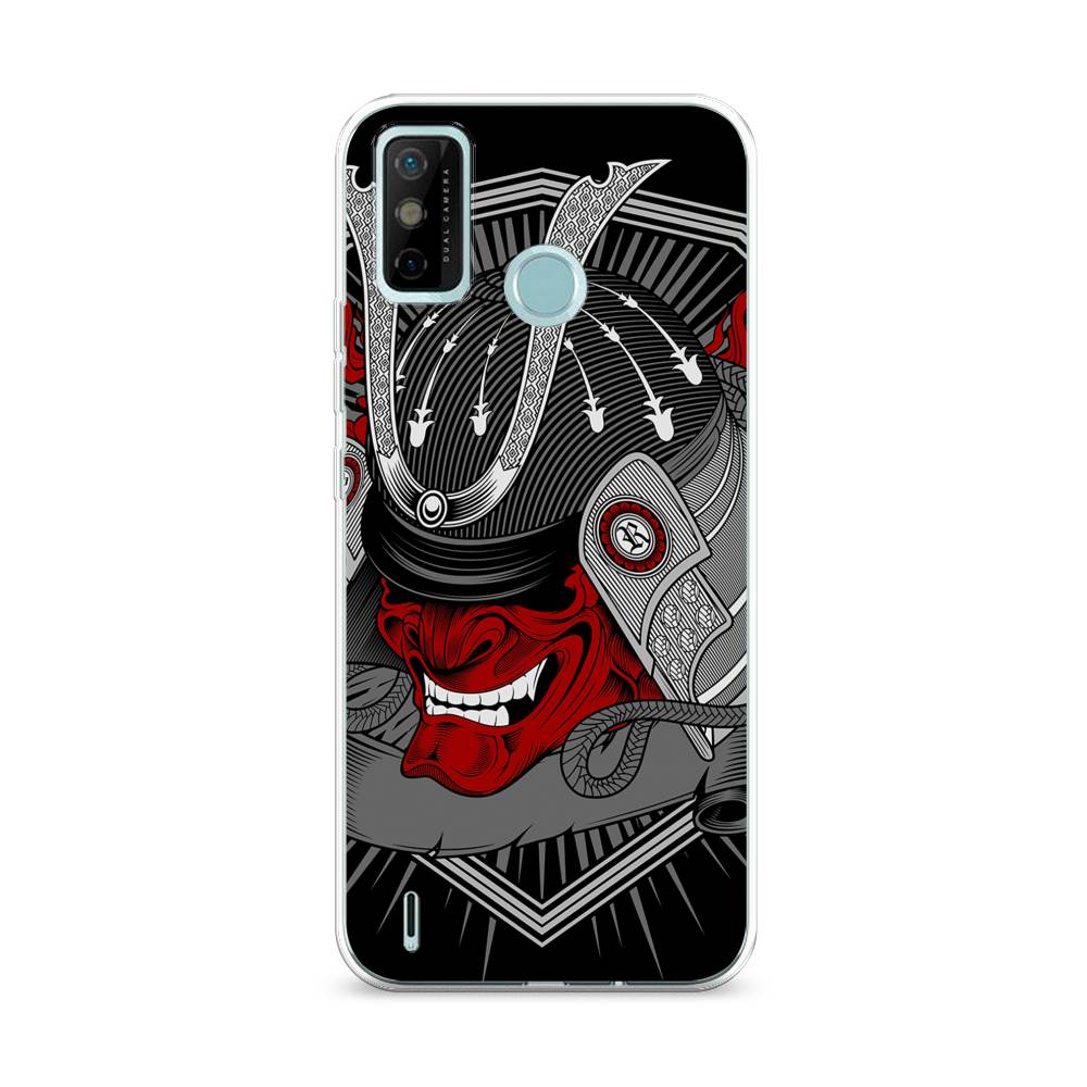 

Чехол на Tecno Spark 6 Go "Красная маска самурая", Белый;красный;черный, 300250-4